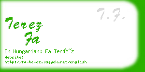 terez fa business card